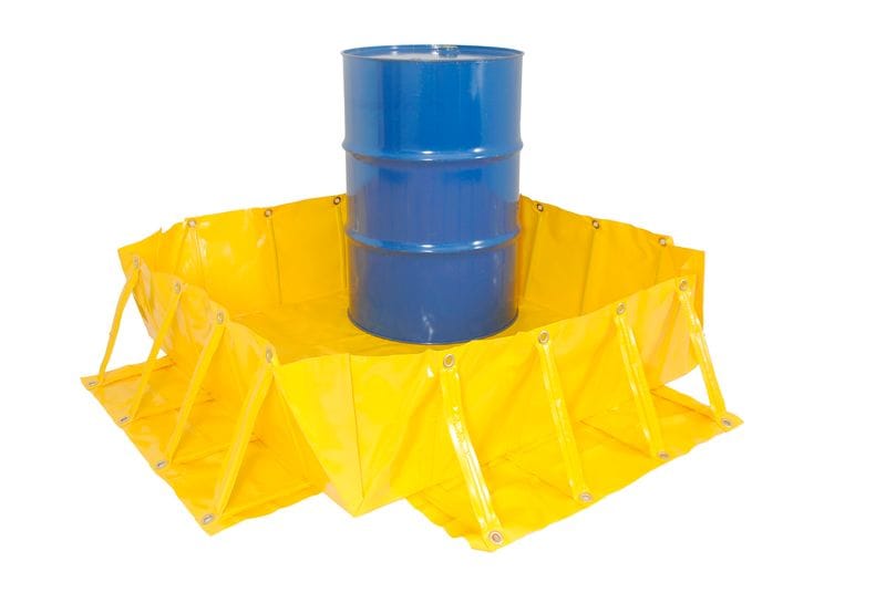 Portable spill bunds: the easy way to temporarily store drums Portable spill bunds: the easy way to temporarily store drums